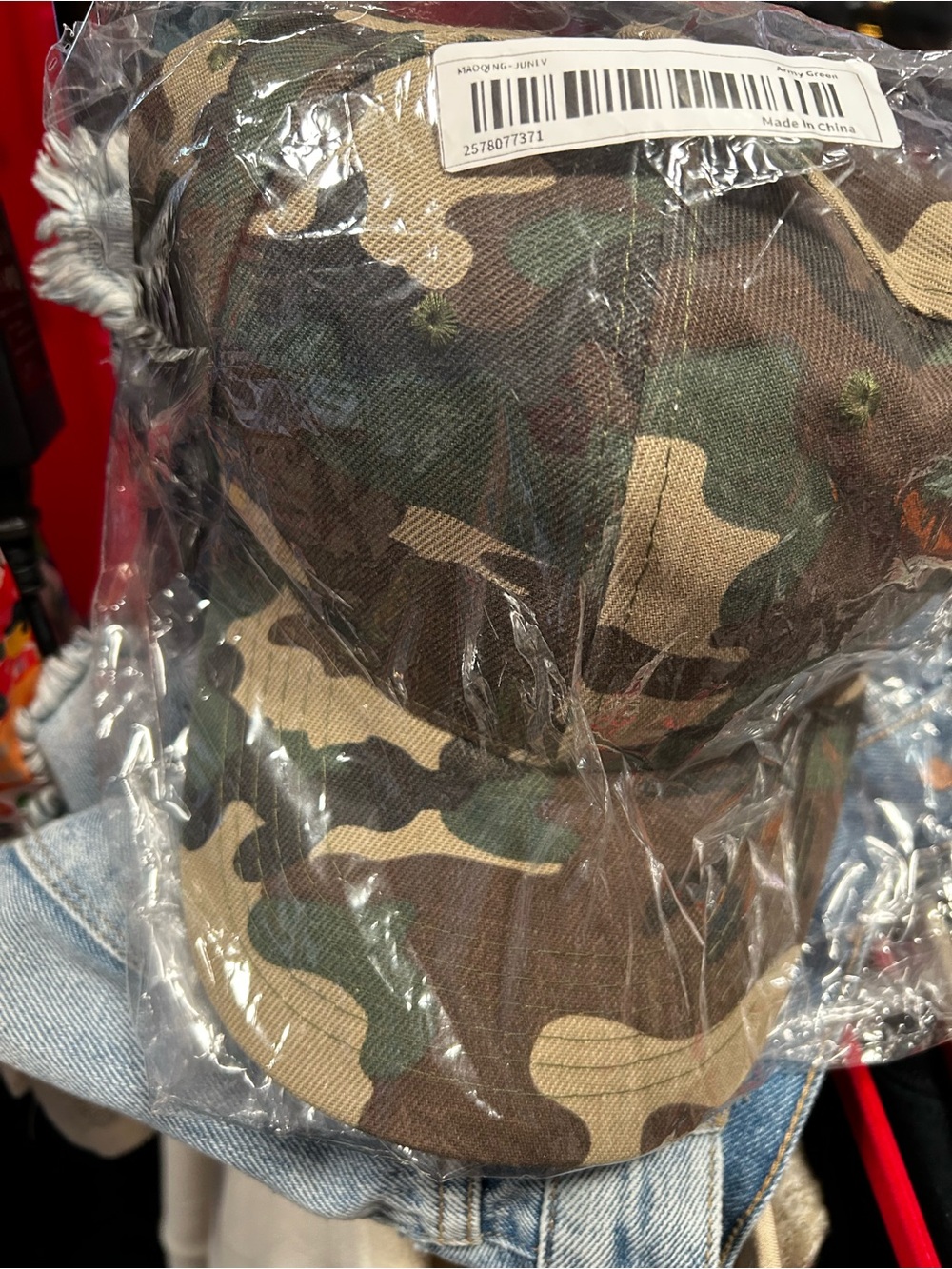 Ralph Lauren Double RL Camouflage Baseball Cap - Green Brown Tan